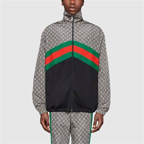 Gucci Giacca Oversize in Jersey Tecnico 'Grey' 545606